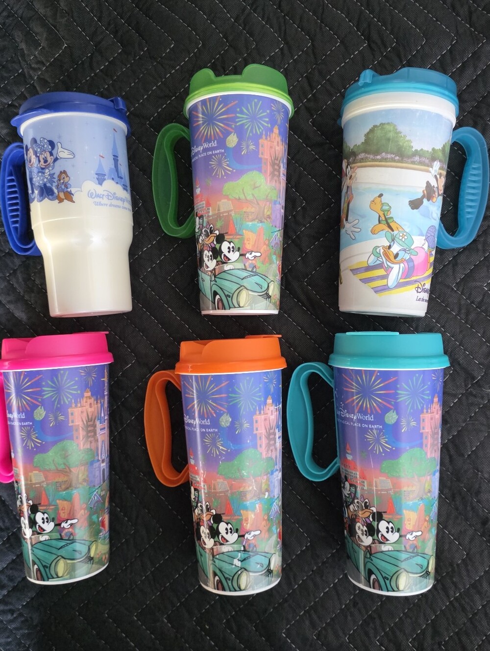 6 Refillable Disney Parks Cups